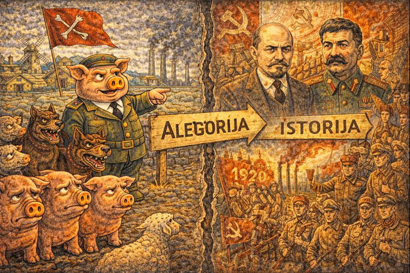 Ar Gyvulių ūkis paremtas tikra istorija – alegorija ir istorinės paralelės