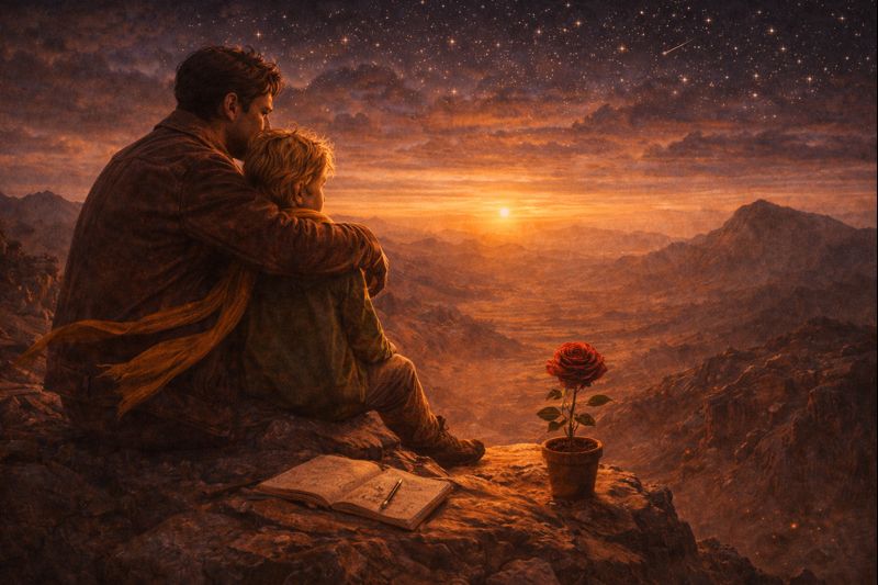 Bėgimas nuo išorinio pasaulio ir atsakomybės pasirinkimas „Mažajame prince“ – Antoine de Saint-Exupéry biografinė tema