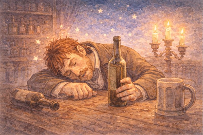 Mažasis princas veikėjai - Girtuoklis