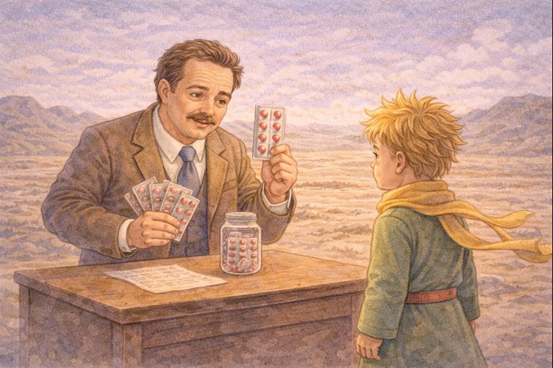 Mažasis princas veikėjai - Pirklys