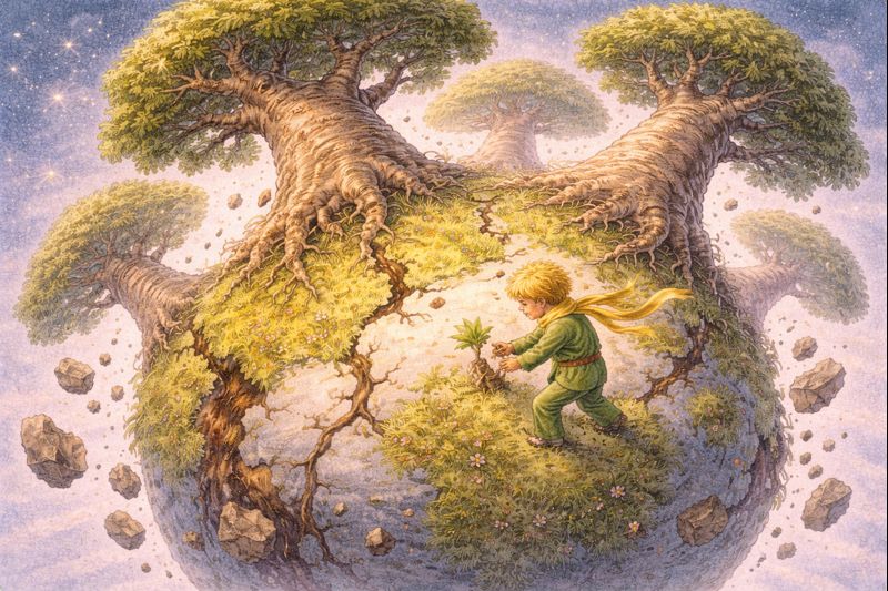 Mažasis princas veikėjai - Baobabai