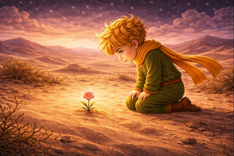 Dykumos gėlė – simbolinis knygos „Mažasis princas“ veikėjas, sutiktas dykumoje Žemėje