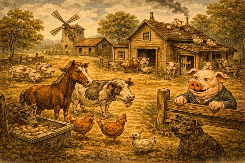 Gyvulių ūkis - kodėl toks knygos pavadinimas