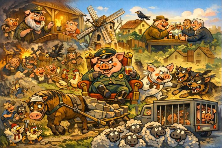 Knygos "Gyvulių ūkis" siužetas