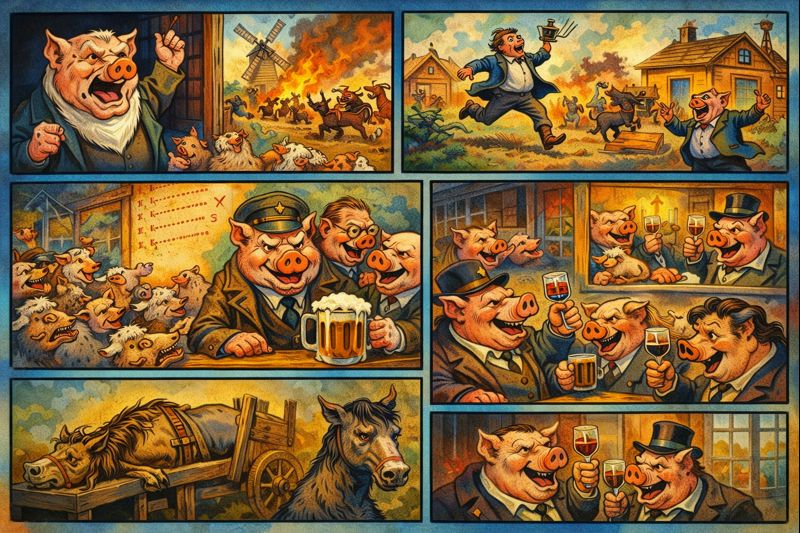 Gyvulių ūkis trumpas siužetas