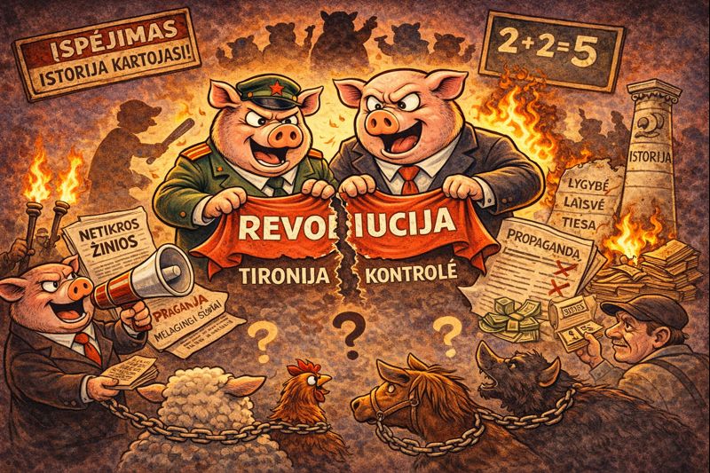 Gyvulių ūkis valdžia be kontrolės ir manipuliacija