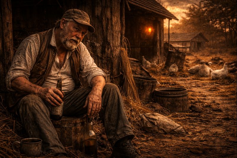 Gyvulių ūkis veikėjai - fermeris Džonsas