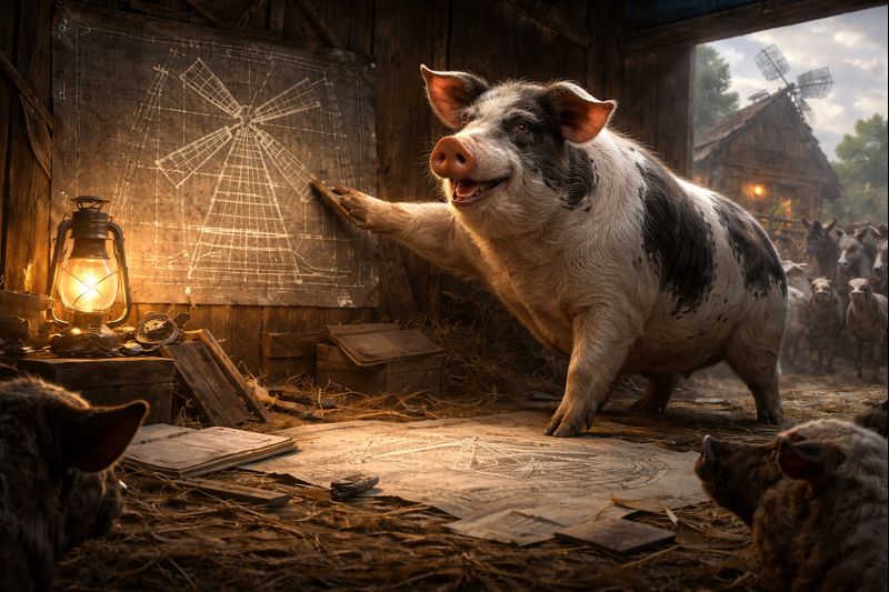 Gyvulių ūkis veikėjai - Snieguolis