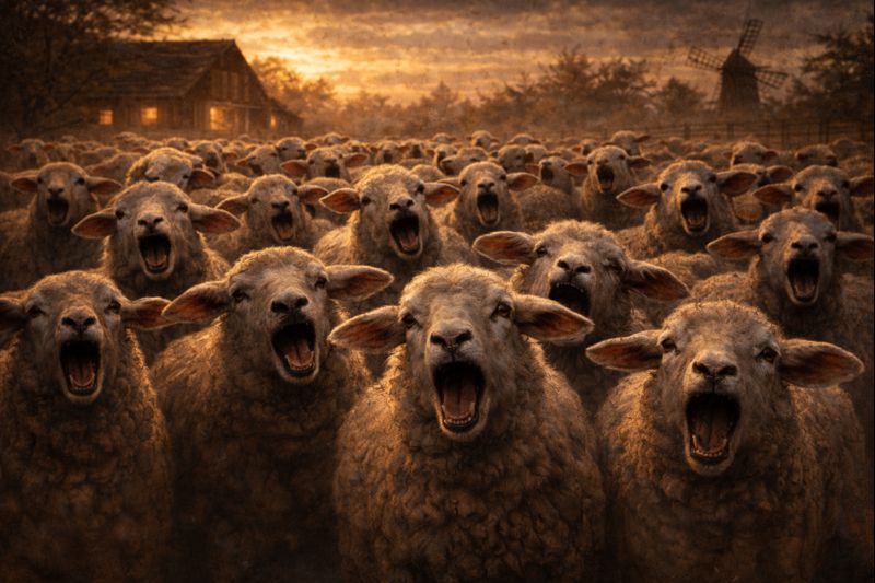 Gyvulių ūkis veikėjai - avys