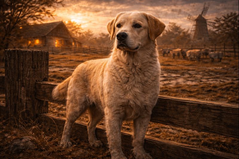 Gyvulių ūkis veikėjai - šuo Cilė