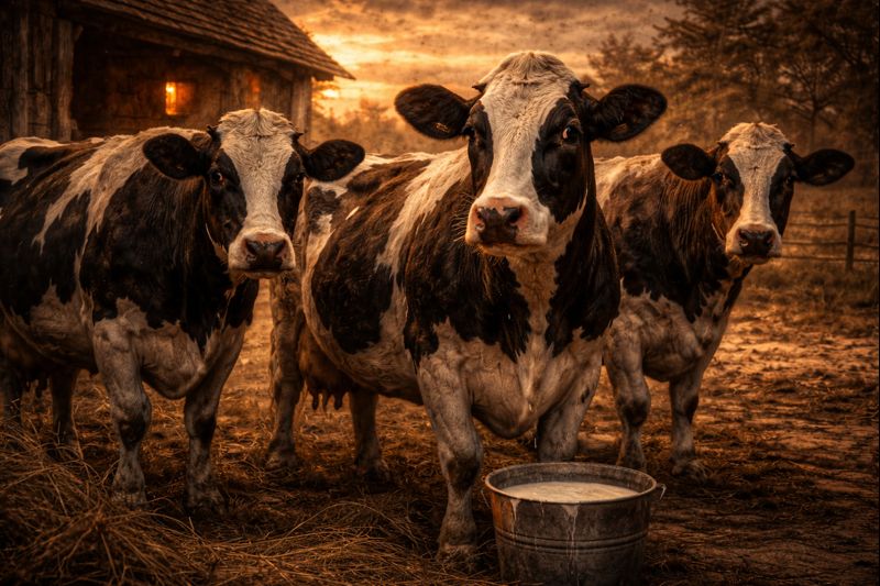 Gyvulių ūkis veikėjai - karvės