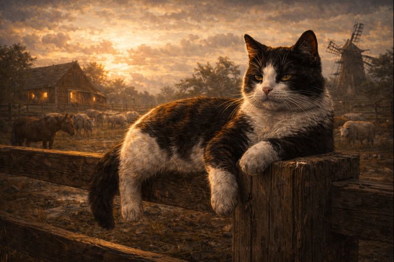 Gyvulių ūkis veikėjai - katė