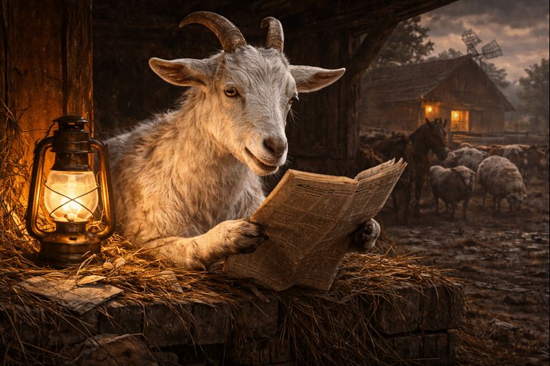 Gyvulių ūkis veikėjai - ožka Murielė