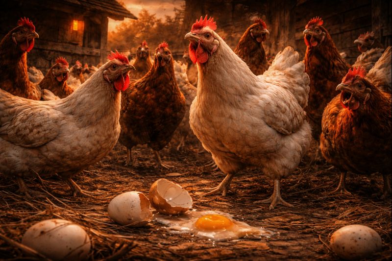 Gyvulių ūkis veikėjai - vištos