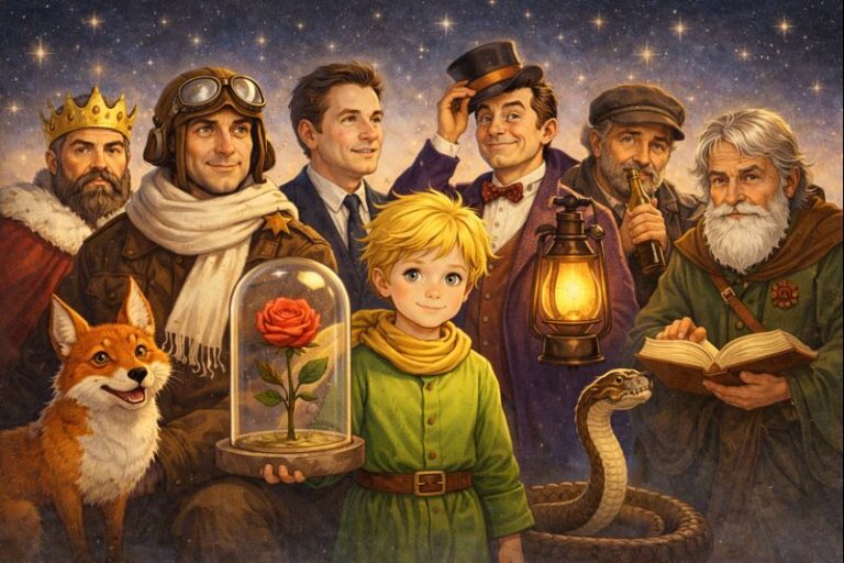 Knygos Mažasis princas veikėjai (simbolika, reikšmės ir aprašymai)