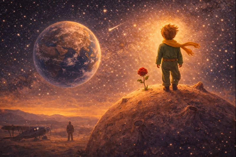 Mažasis princas grįžta į savo planetą – pabaigos interpretacija apie sugrįžimą ir ryšį su rože
