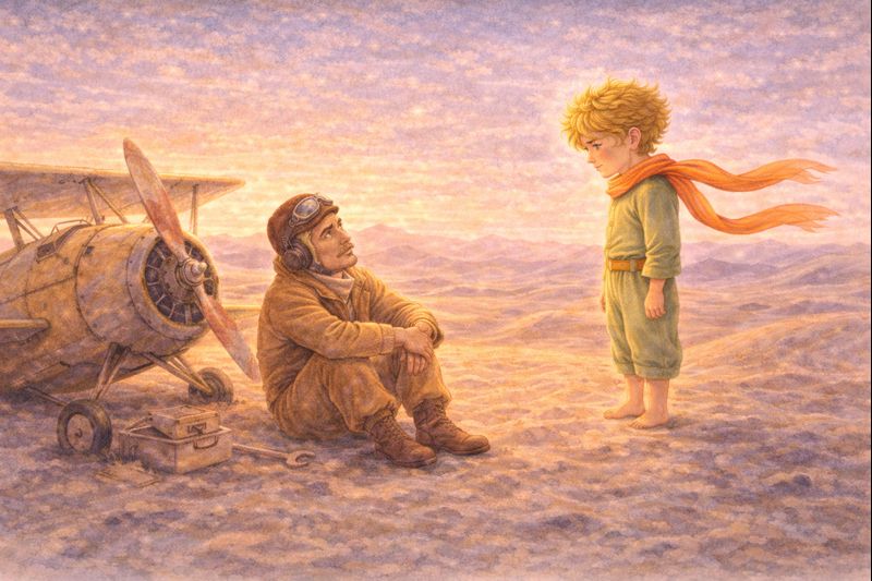 Mažasis princas ir lakūnas dykumoje – autobiografinės kūrinio ištakos