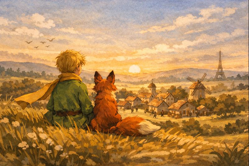 Mažasis princas ir lapė Žemėje – pirmasis tikras ryšys ir prisijaukinimo pradžia