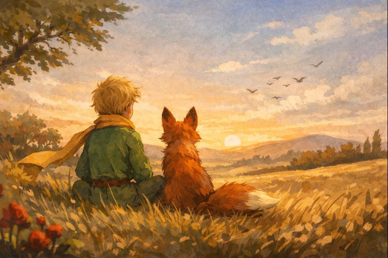 Mažasis princas ir lapė draugystės, prisijaukinimo ir atsakomybės pamokos