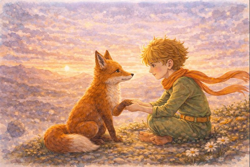 Mažasis princas ir lapė – prisijaukinimo, draugystės ir tikro ryšio pamoka