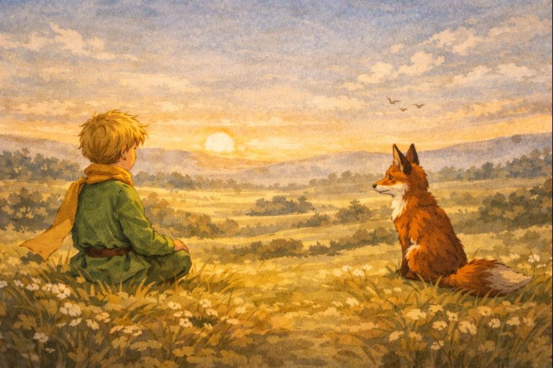 Mažasis princas ir lapė – prisijaukinimo procesas, lėtas ryšio kūrimas ir buvimas kartu