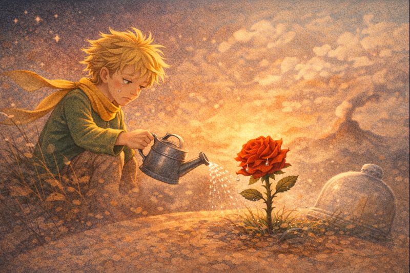 Mažasis princas ir rožė – rūpestis, atsakomybė ir sunkus artumas