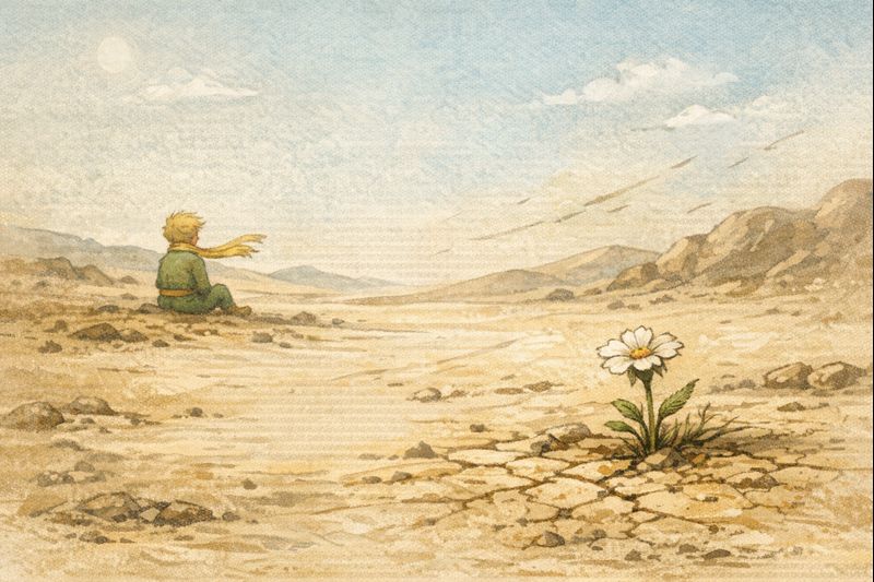 Mažasis princas veikėjai - Dykumos gėlė