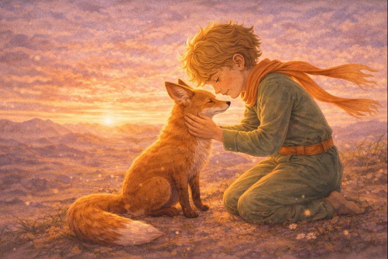 Knygos Mažasis princas moralas . Mažojo princo ir lapės draugystė