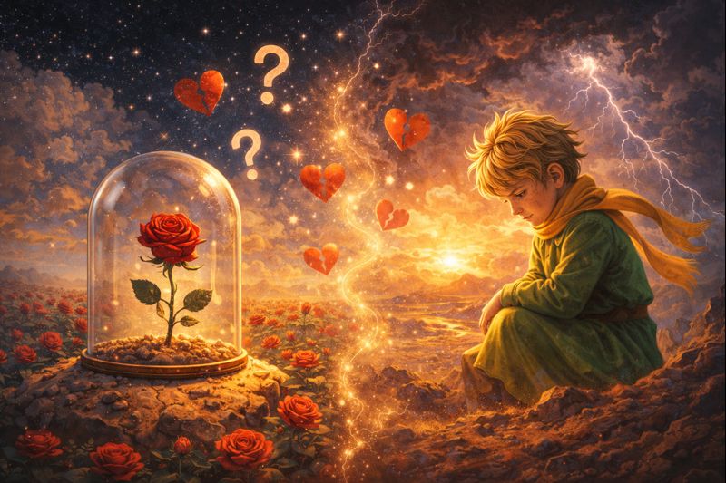 Rožė knygoje „Mažasis princas“ – meilės, ego ir atsakomybės simbolis