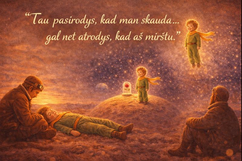 Mažasis princas citatos - Tau pasirodys, kad man skauda… gal net atrodys, kad aš mirštu.