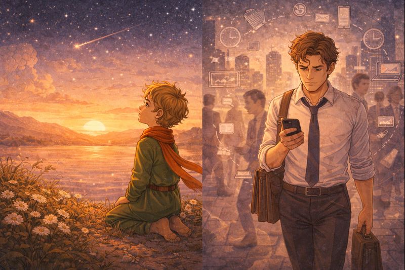 Vaiko ir suaugusiojo pasaulėžiūros skirtumų prasmė šiandien knygoje Mažasis princas