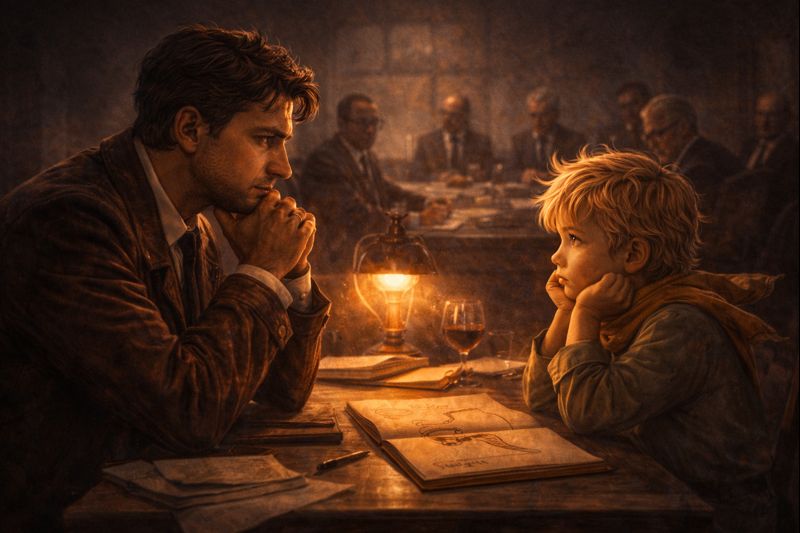 Vidinis vaikas ir suaugusiųjų pasaulio konfliktas – Antoine de Saint-Exupéry patirtis knygoje „Mažasis princas“