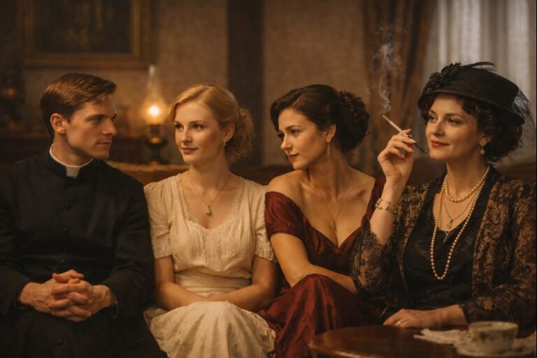 Romano „Altorių šešėly“ pagrindiniai veikėjai Liudas Vasaris ir trys moterys - Liucija, Auksė ir Rainakienė