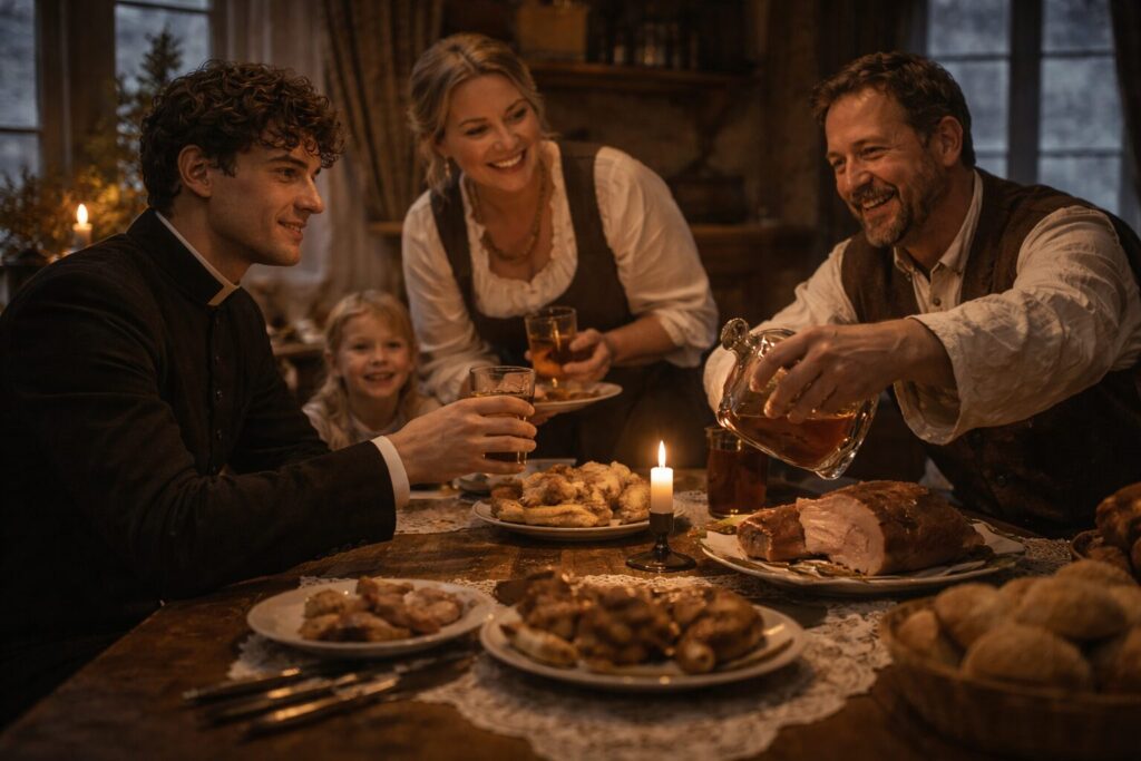 „Altorių šešėly“ siužetas II dalis „Eina gyvenimas“ – Liudas Vasaris kalėdoja pas pasiturintį ūkininką Paliepiuose