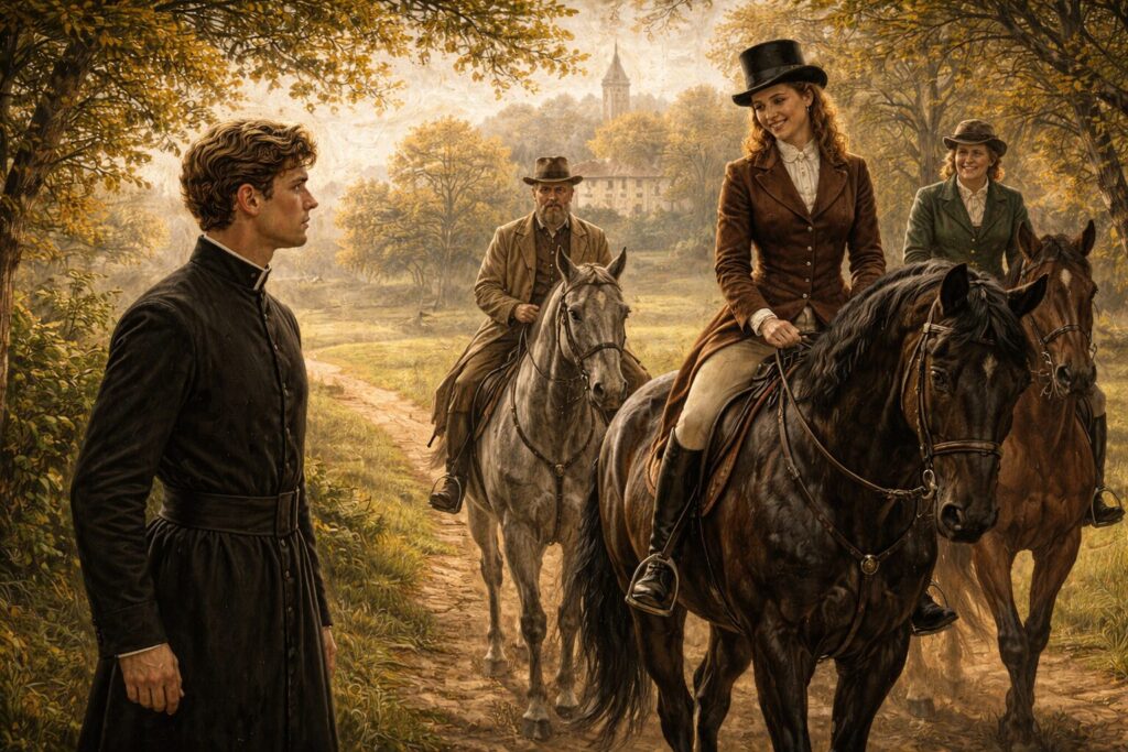 „Altorių šešėly“ siužetas II dalis „Eina gyvenimas“ – pirmasis Liudo Vasario susitikimas su Rainakiais ir baronienės traukos pradžia