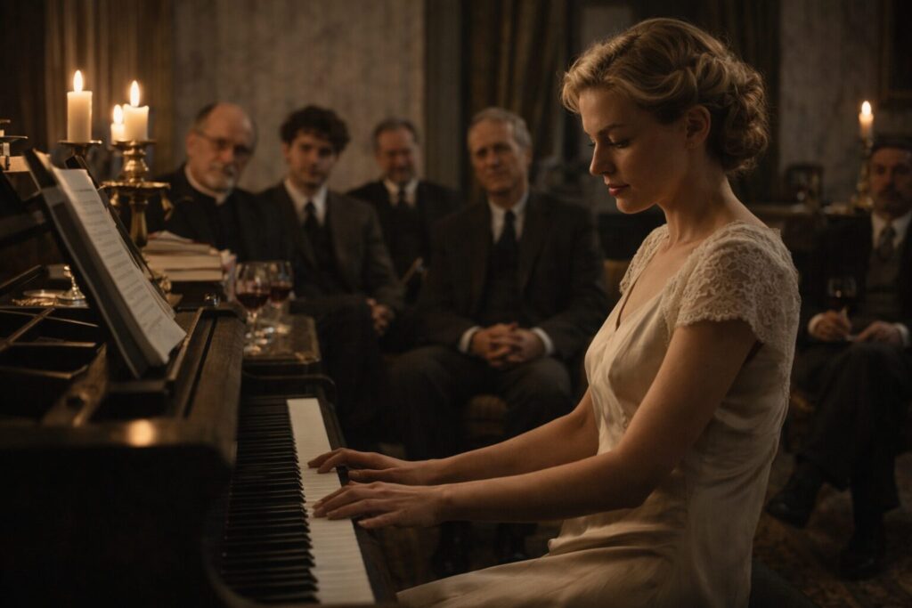 „Altorių šešėly“ siužetas III dalis „Išsivadavimas“ – literatūros ir muzikos vakaras Kaune, Auksės Gražulytės pasirodymas ir Liudo Vasario vidinis lūžis