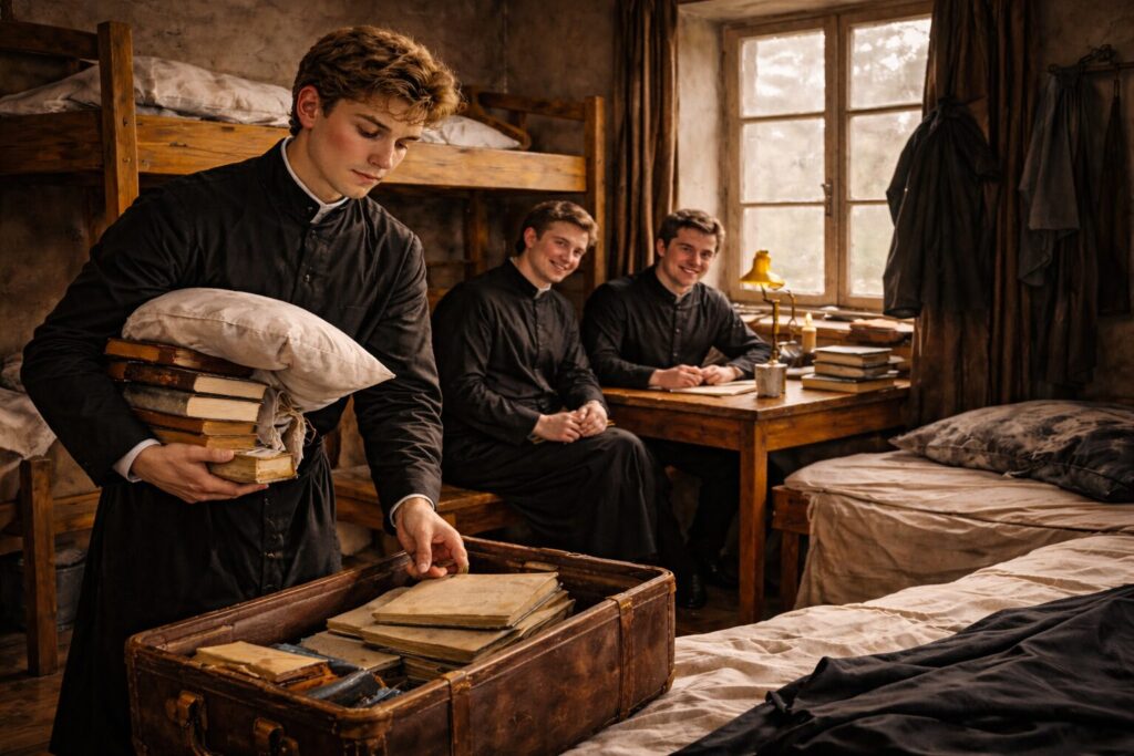 „Altorių šešėly“ siužetas I dalis „Bandymų dienos“ – antrieji metai seminarijoje ir Liudo Vasario priverstinis grįžimas į „labirintą“