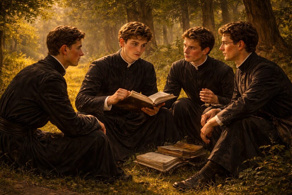 „Altorių šešėly“ siužetas I dalis „Bandymų dienos“ – vidinis silentium, seminarijos kritika ir Liudo Vasario poezijos slėpimas