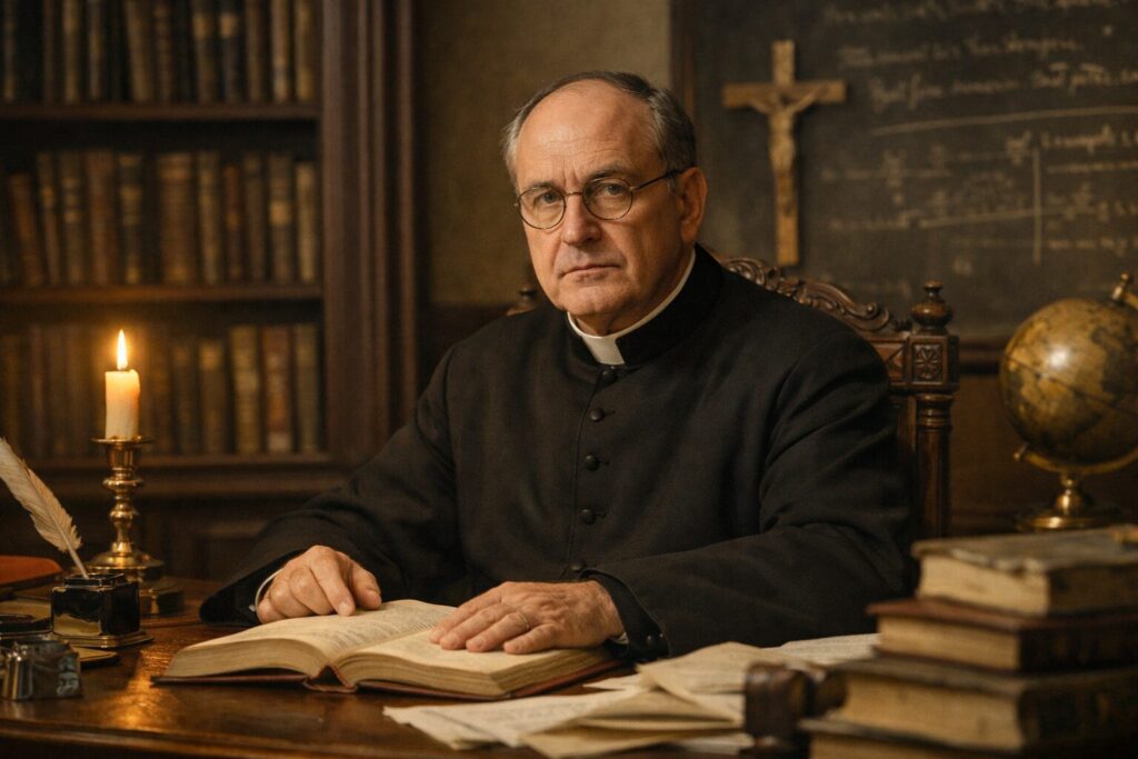 „Altorių šešėly“ veikėjai – Seminarijos dekanas kaip akademinės drausmės ir teologinio racionalumo simbolis