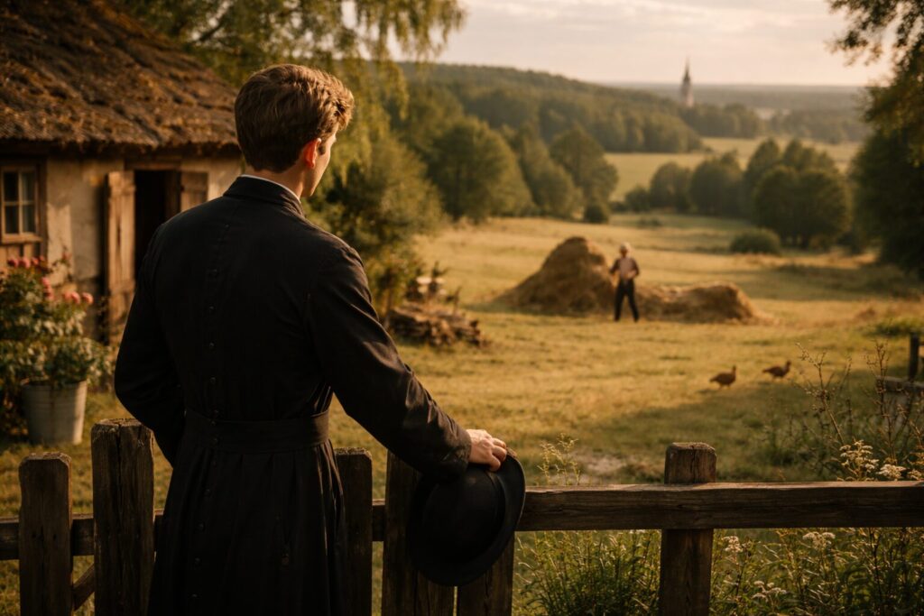 „Altorių šešėly“ siužetas I dalis „Bandymų dienos“ – Liudo Vasario atostogos namuose ir susidūrimas su pasauliu