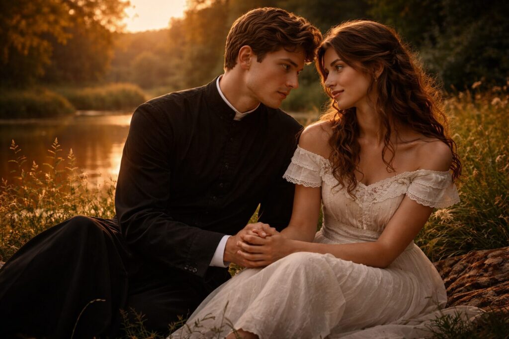 „Altorių šešėly“ siužetas I dalis „Bandymų dienos“ – Liudo Vasario ir Liucijos susitikimas Kleviškyje, neįvykęs artumas